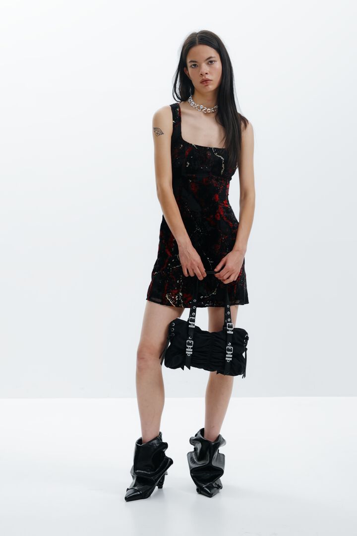 Vestido de alças devoré | Desigual