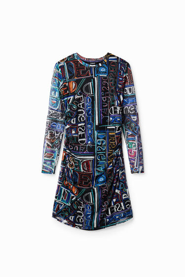 Kurzes Kleid Slim Fit Tüll | Desigual