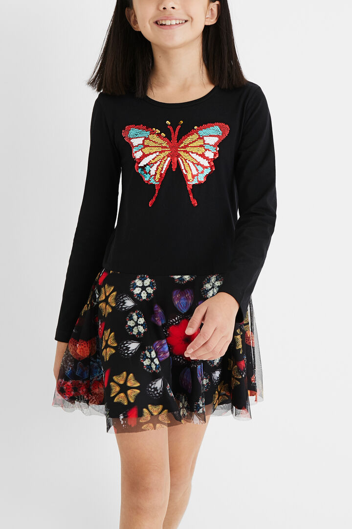 Cotton dress tulle skirt | Desigual