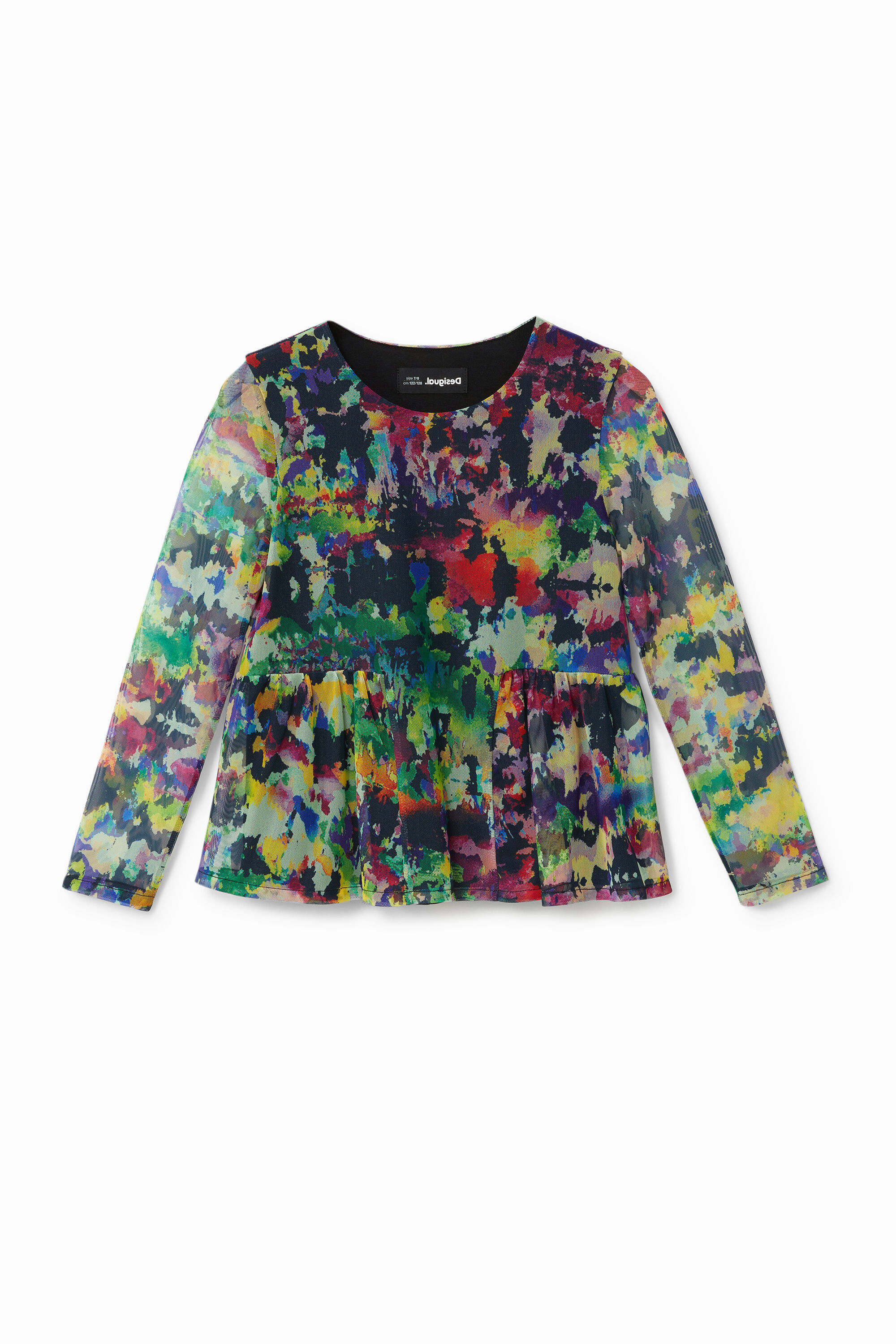 Tüll-Shirt Volants
