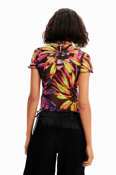 Samarreta curta tul tropical | Desigual