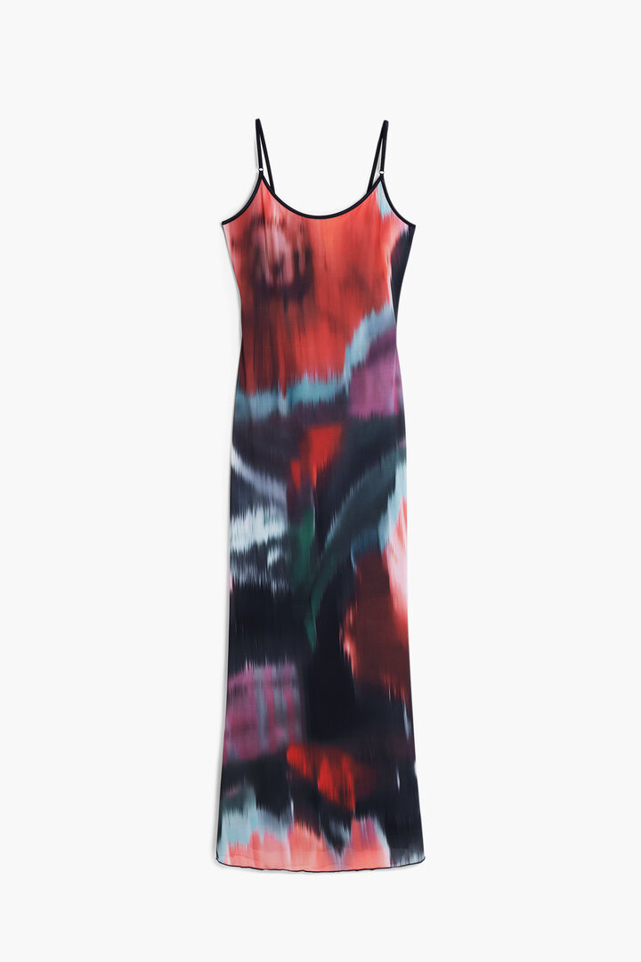 Floral midi dress with straps | Desigual