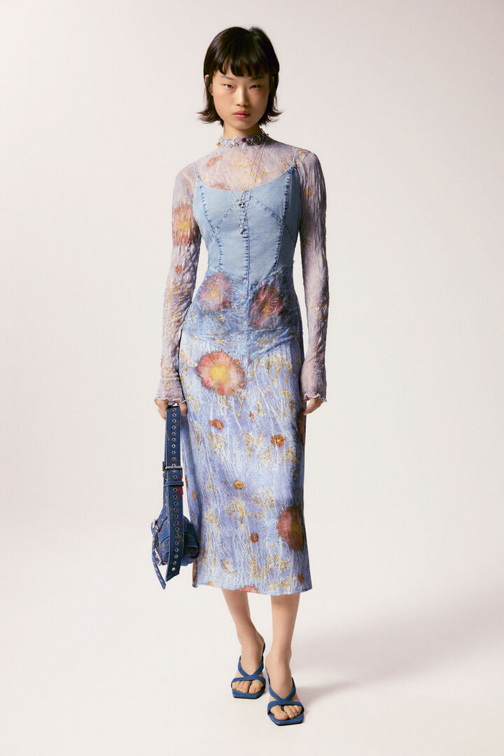 2-in-1 bi-material dress