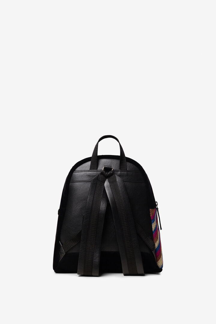 Mini-backpack with embroidery and sequins | Desigual