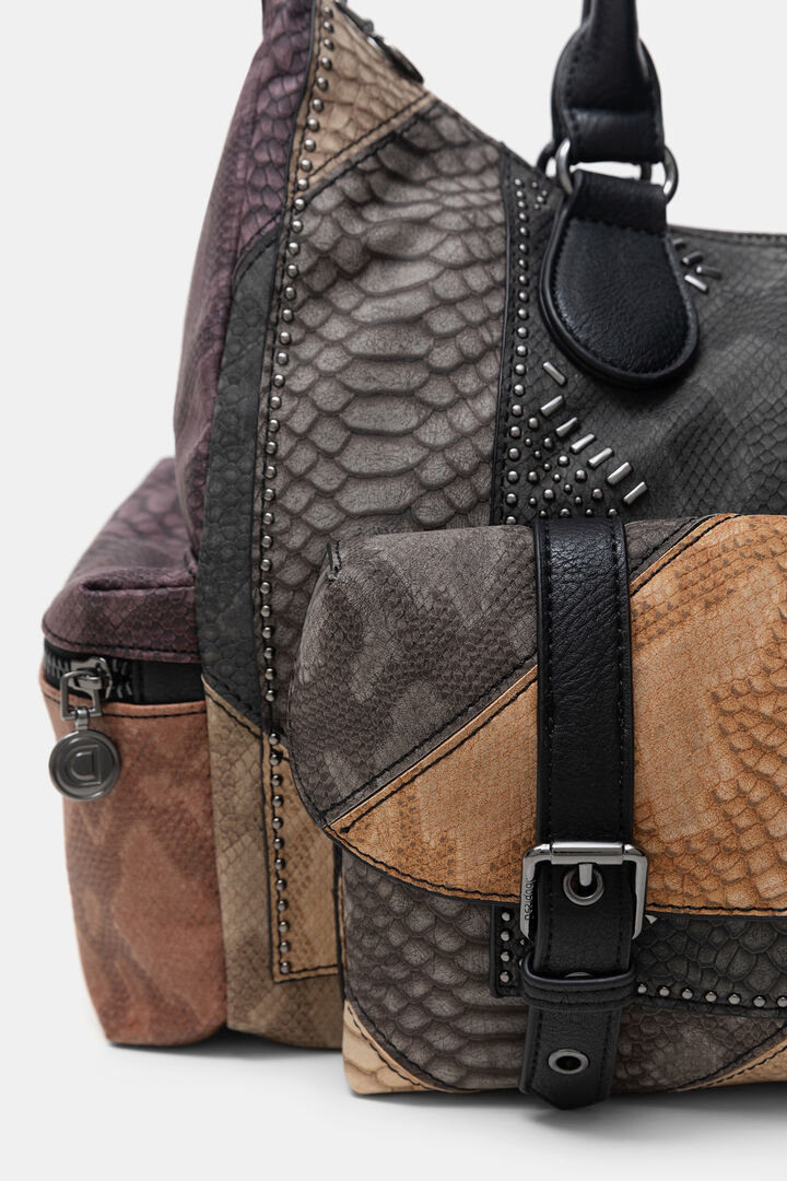 Patchwork briefcase bag | Desigual