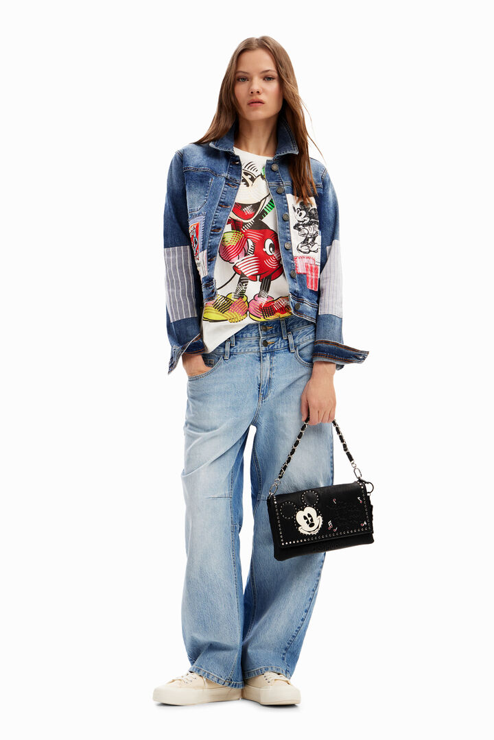 Patchwork Mickey Mouse denim jacket | Desigual