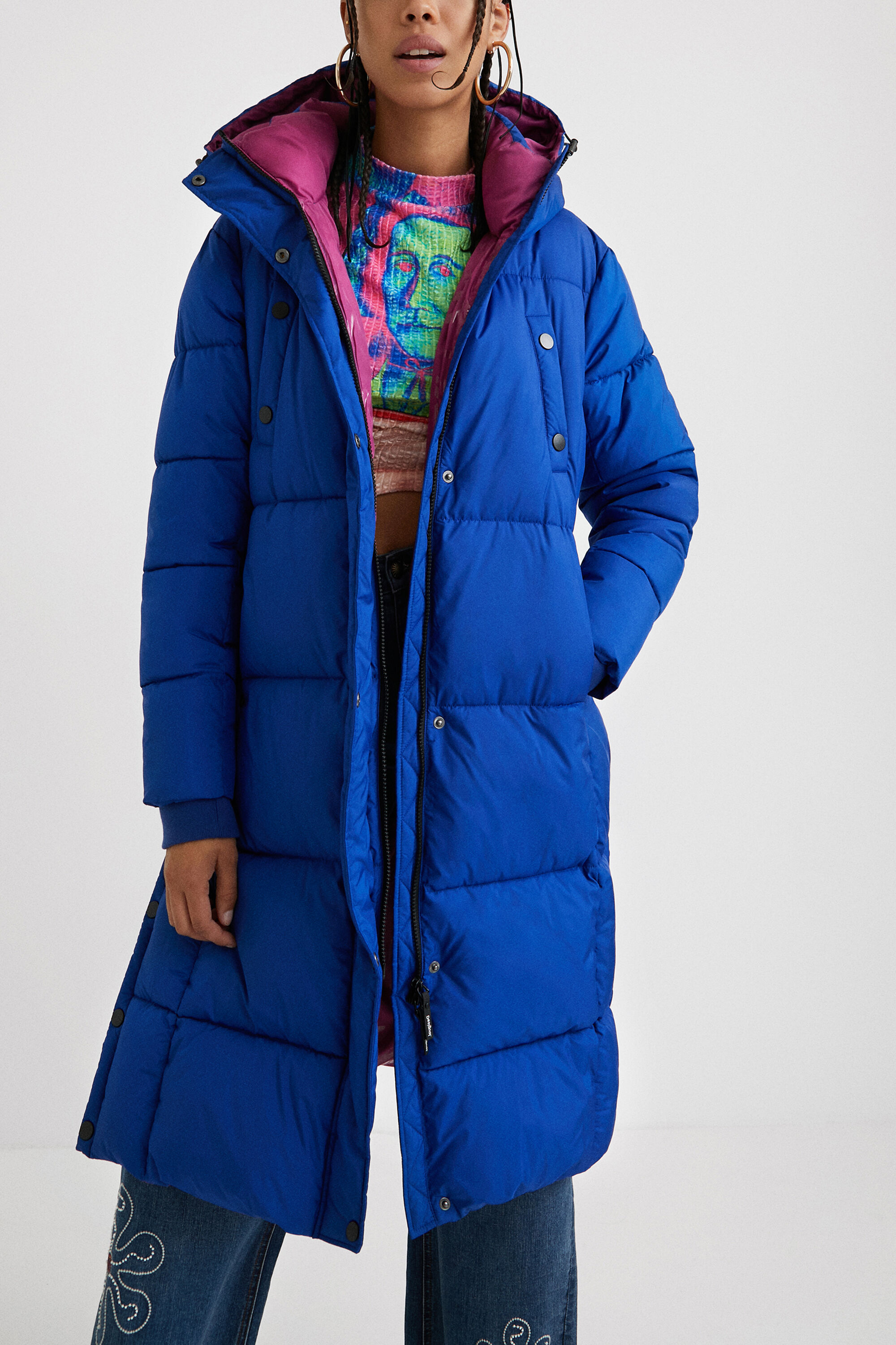 Doudoune desigual bleu deals