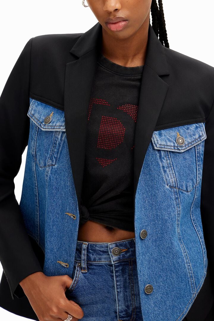 Blazer híbrida trucker | Desigual
