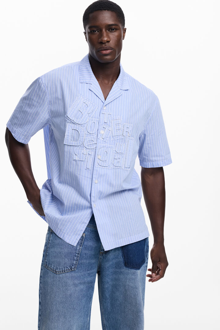 Short-sleeve shirt with Botter lettering | Desigual