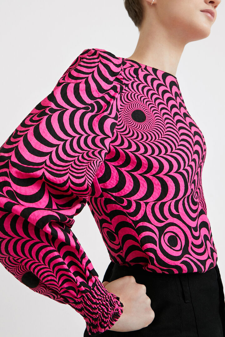 Psychedelic textured blouse | Desigual