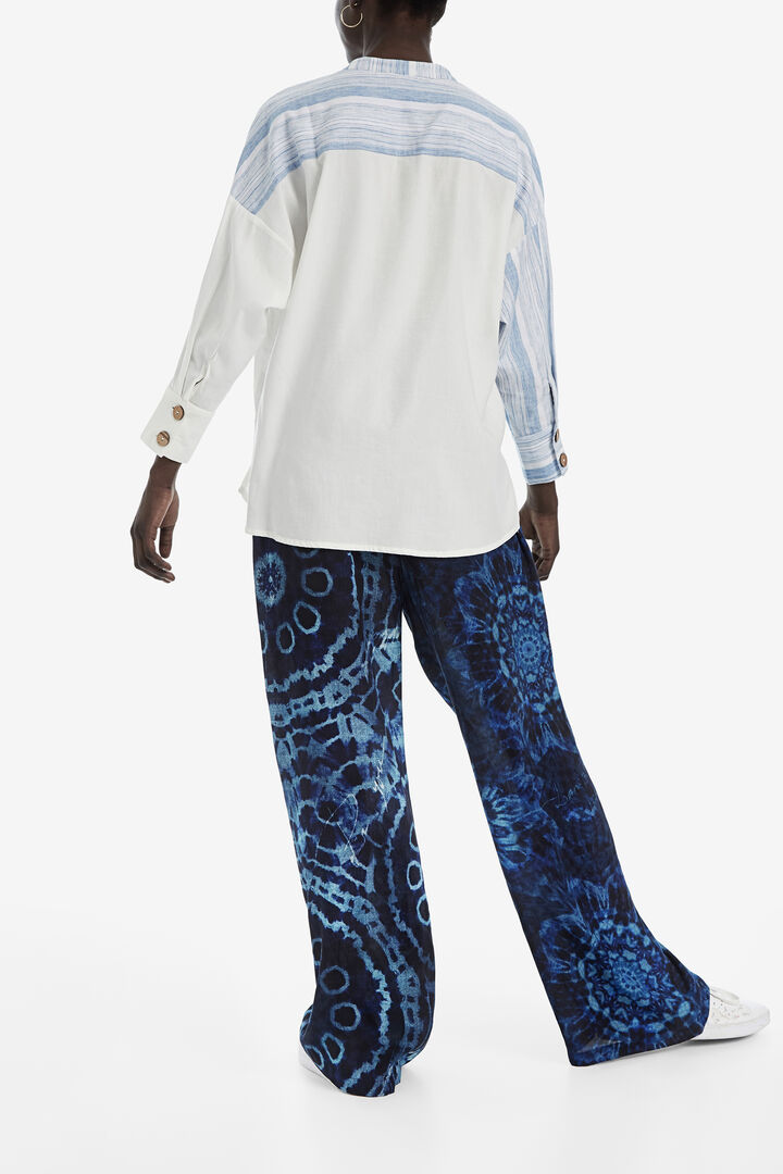 Oversize shirt mandarin collar | Desigual