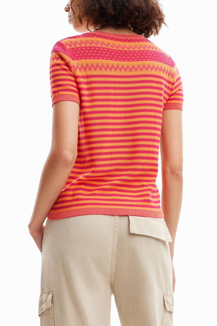 Camiseta punto flor | Desigual