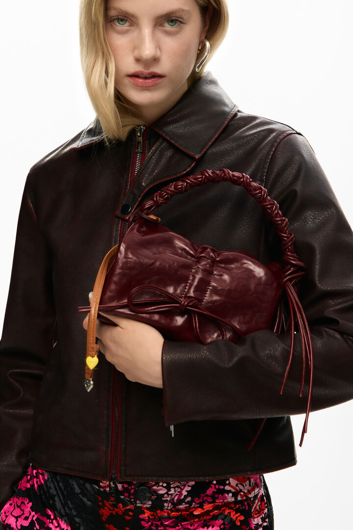 Small shiny bow bag | Desigual