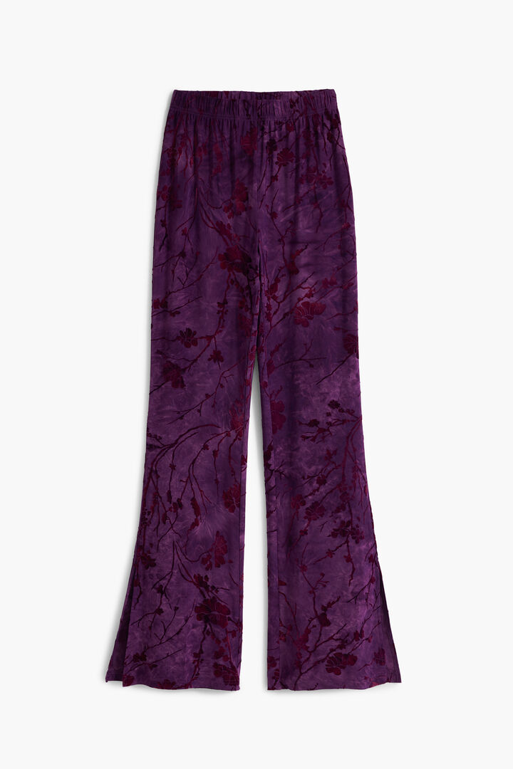 Pantalón fluido textura flared | Desigual