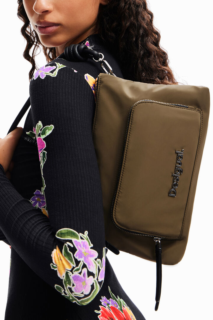 Midsize plain crossbody bag | Desigual