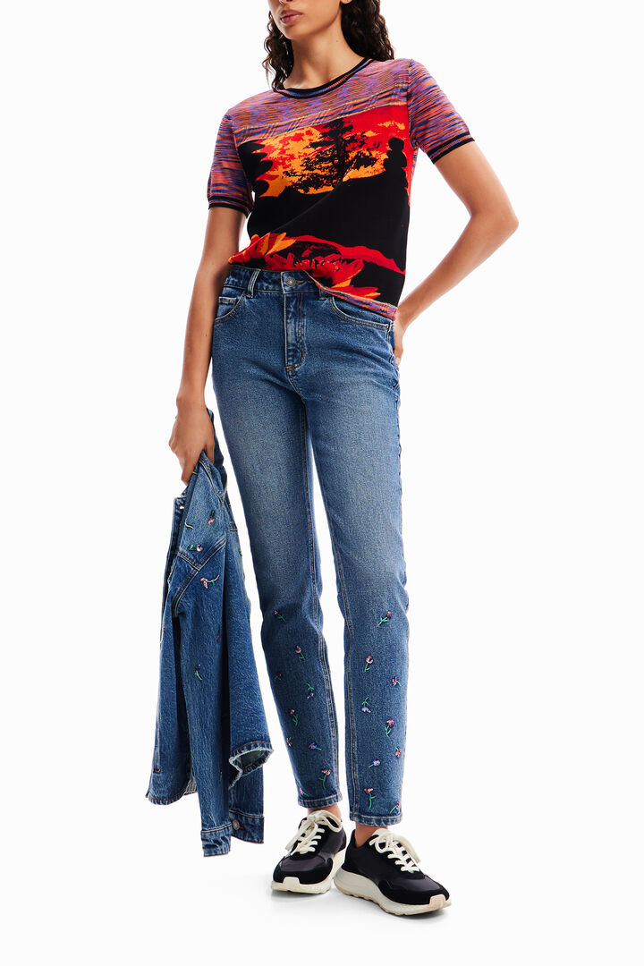 Knit landscape T-shirt | Desigual