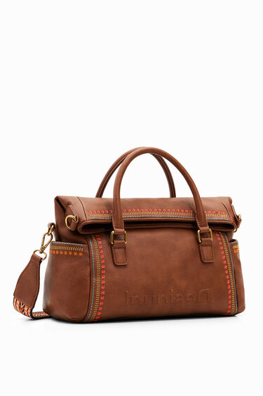 En segundo lugar Ligeramente marco Bolso de mano pespuntes | Desigual.com