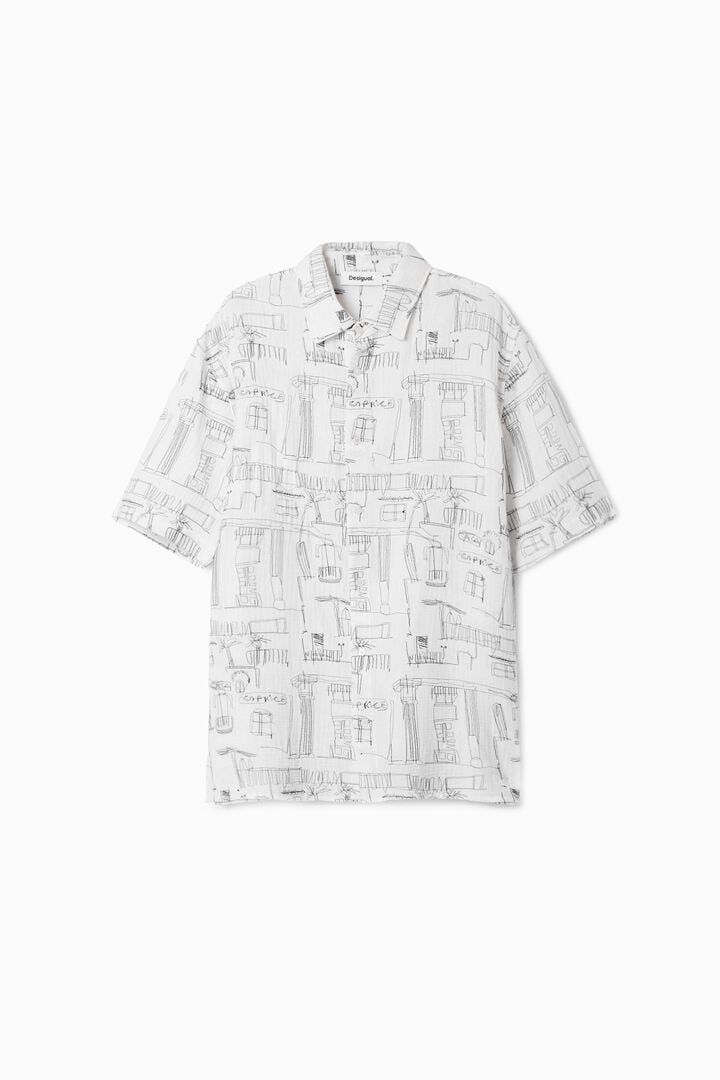 Camisa ilustraciones columnas | Desigual