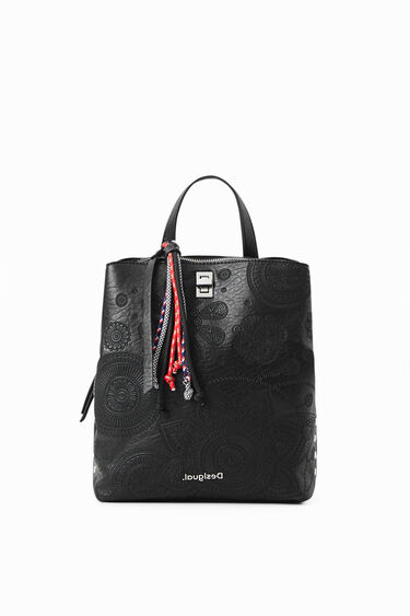Small leather effect backpack | Desigual