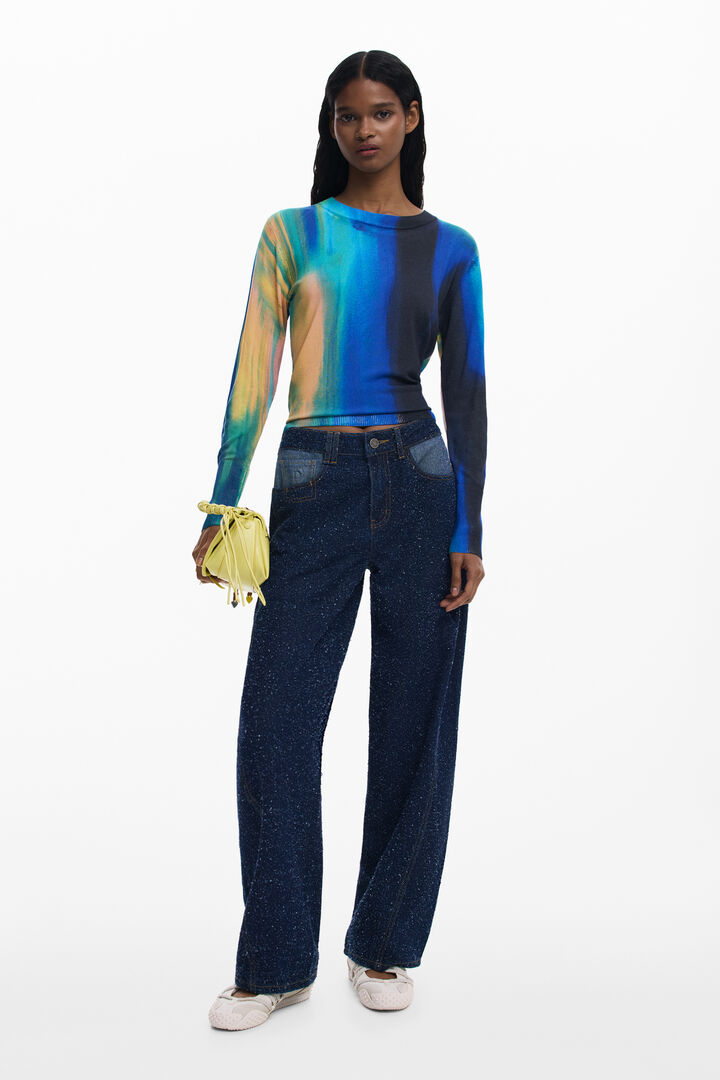 Maglione leggero sfumato verticale | Desigual