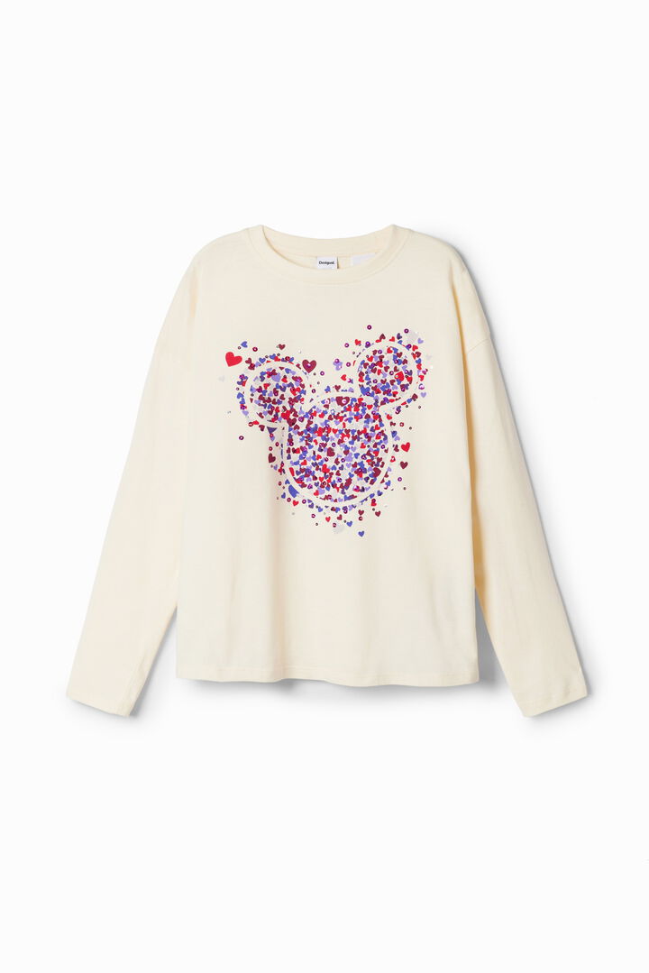 Camiseta corazones Mickey Mouse | Desigual