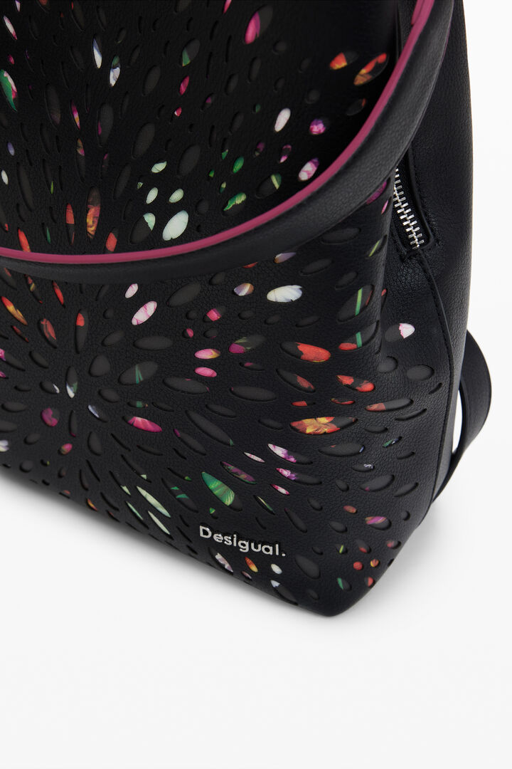 Mini perforated backpack | Desigual