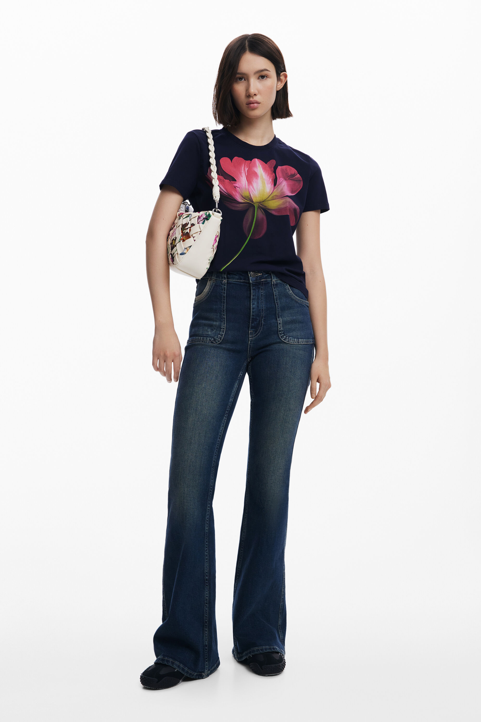 花柄のハンドバッグ I Desigual.com
