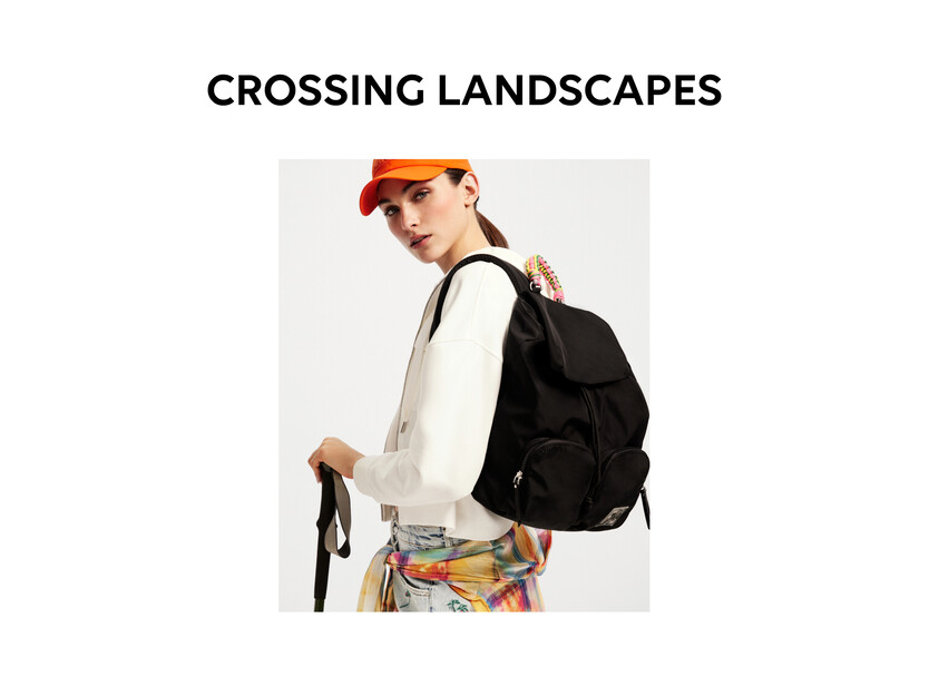 Mittelgroßer Nylon-Rucksack