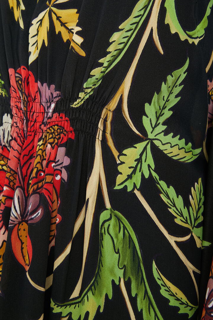 Vestido comprido loose manga larga 3/4 | Desigual