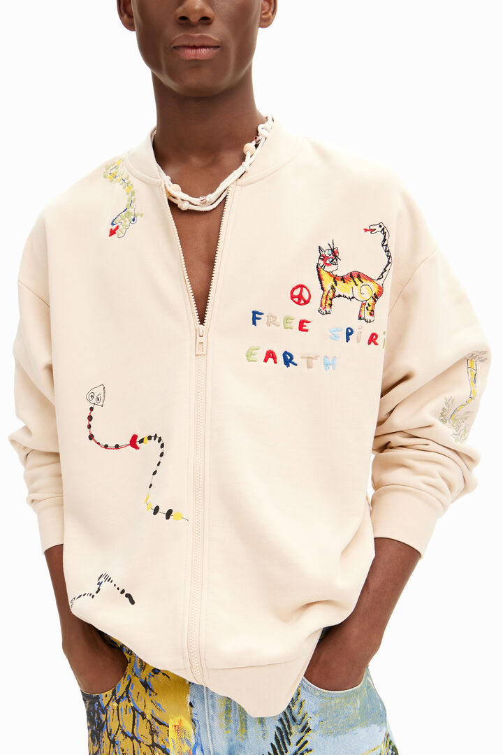 Zipper jacket illustrations | Desigual
