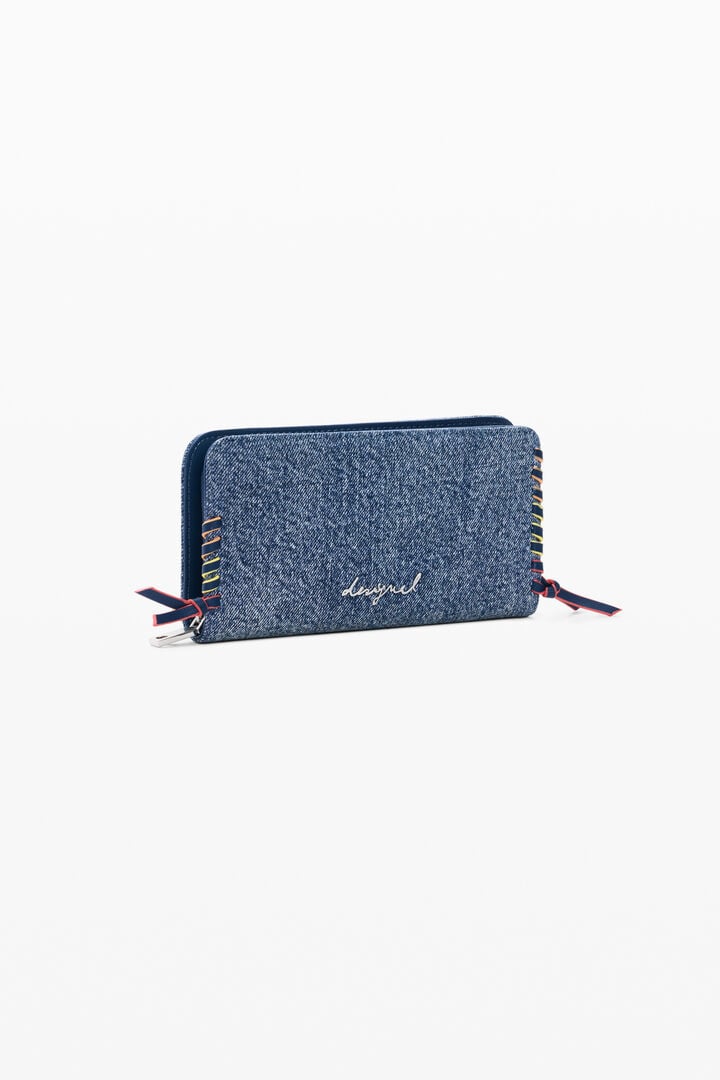 Medium denim wallet heart | Desigual