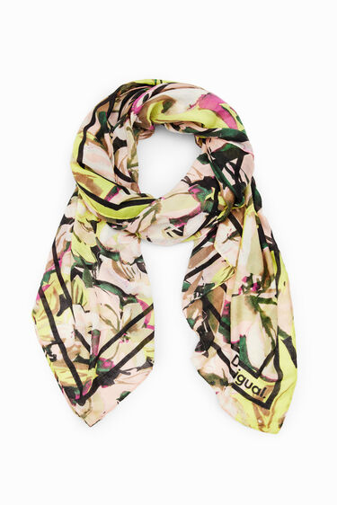 Rectangular floral foulard | Desigual