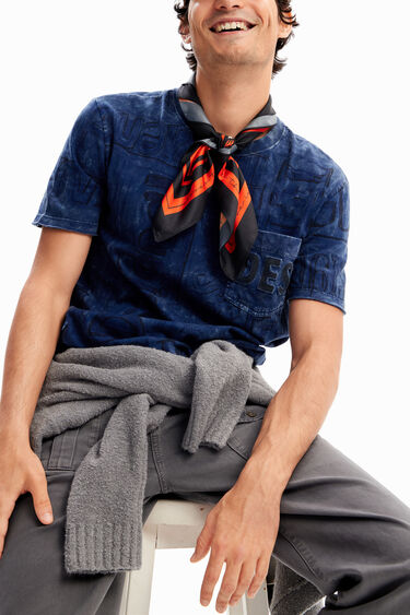 Camiseta logos tejido lavado | Desigual