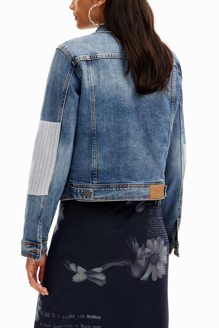 Veste jean patchwork Mickey Mouse | Desigual