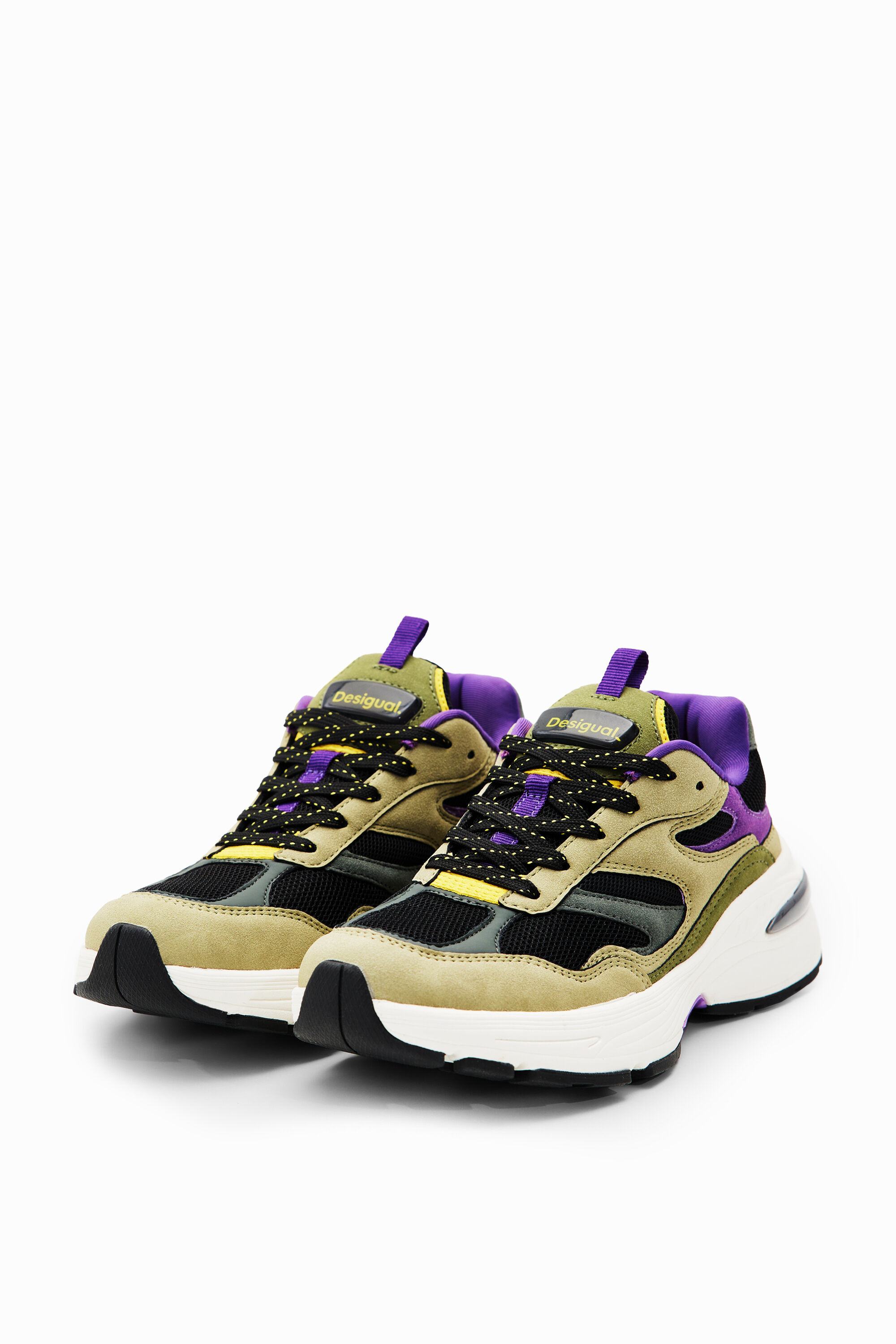 Patchwork running sneakers