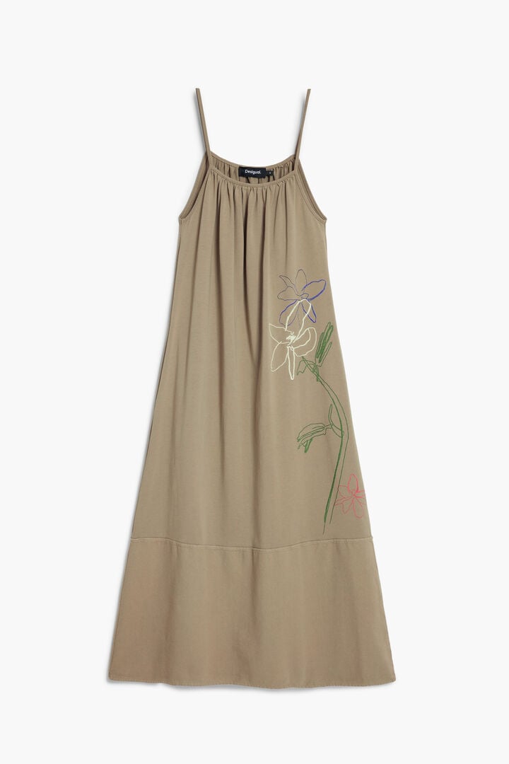 Vestido escote recto