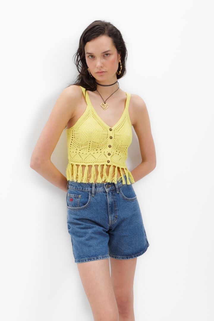 Crochet crop top | Desigual