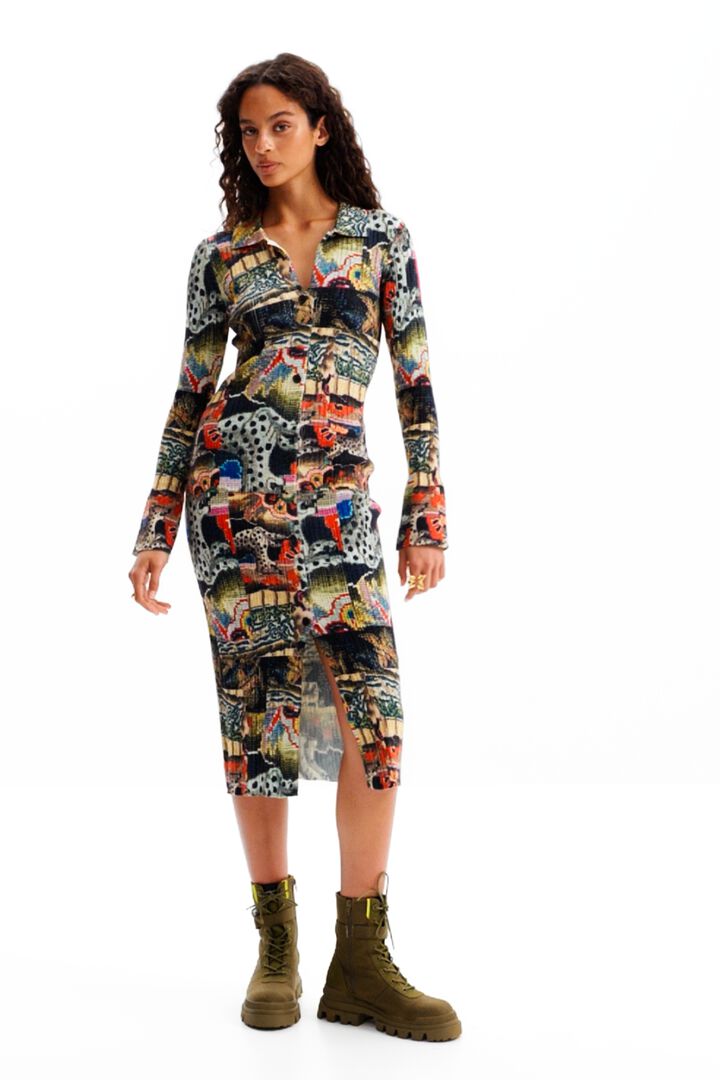 M. Christian Lacroix gobelin midi ruha | Desigual