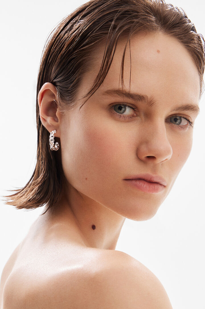 Zalio gold-plated hoop earrings | Desigual