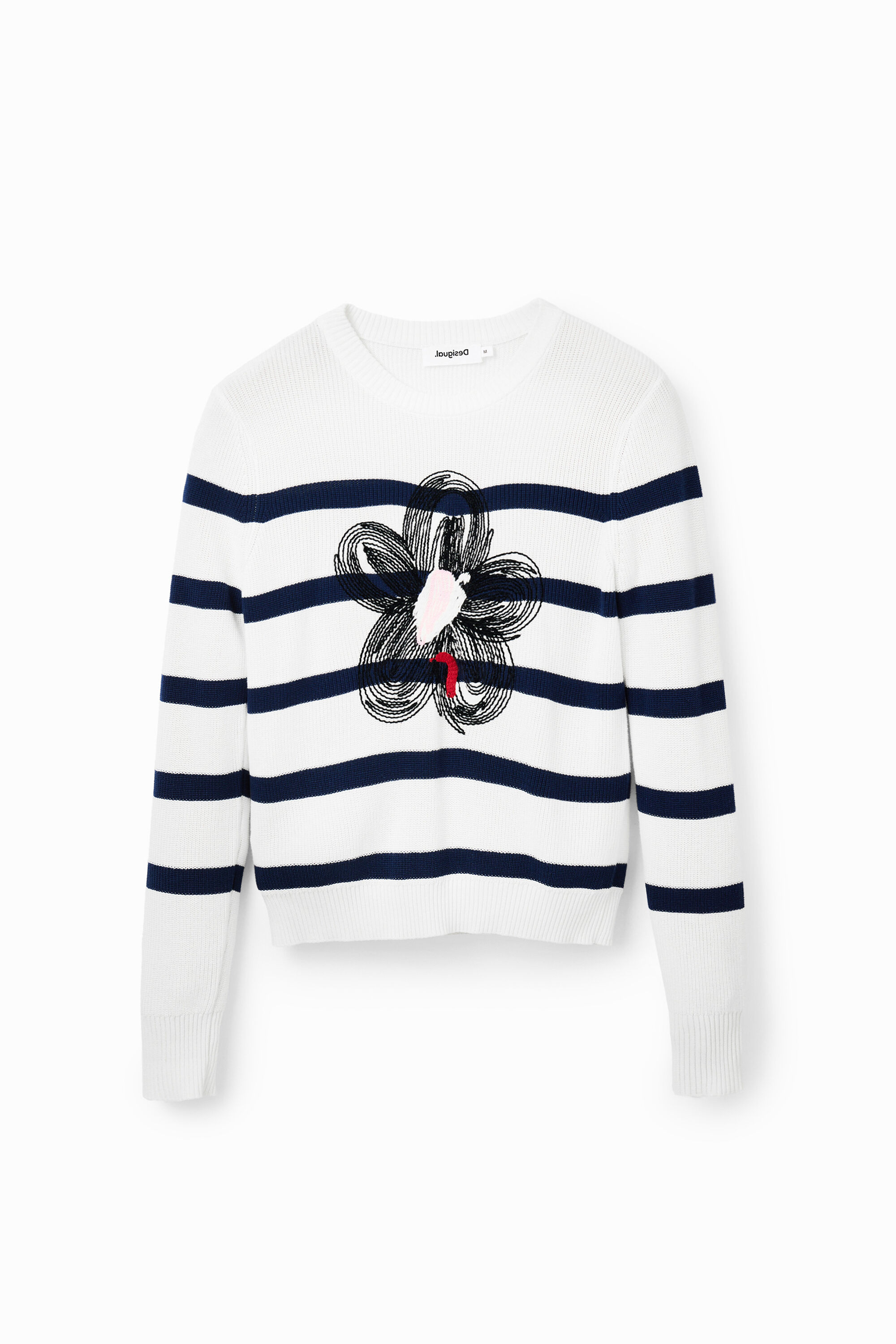 Pullover Streifen Blume