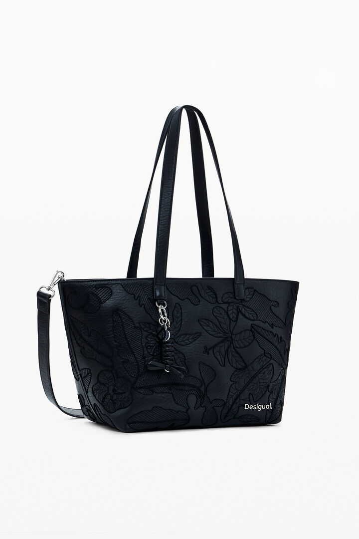 Grote geborduurde shopper tas | Desigual