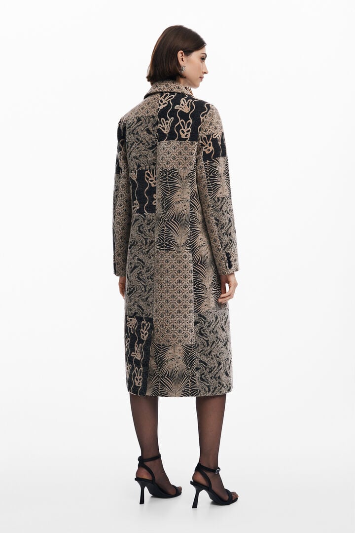 Long patch coat | Desigual