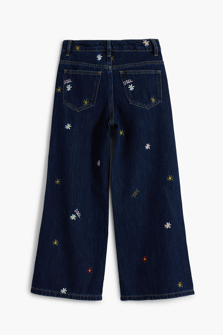 Texans cropped wide brodats | Desigual