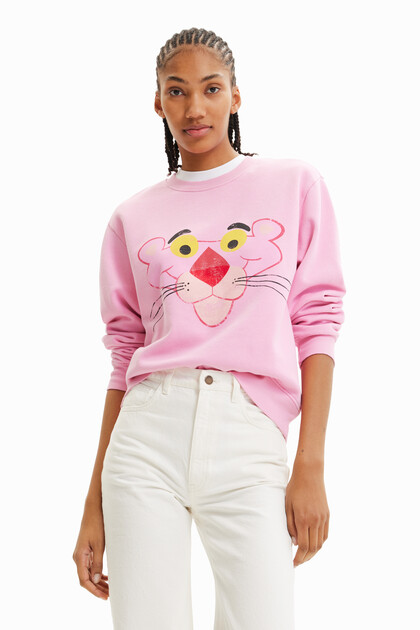 Distressed Pink Panther sweatshirt