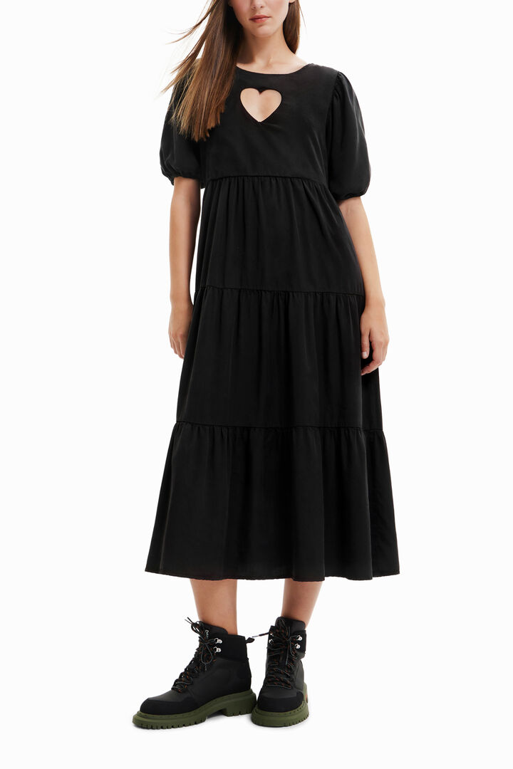 Vestido midi corazón | Desigual
