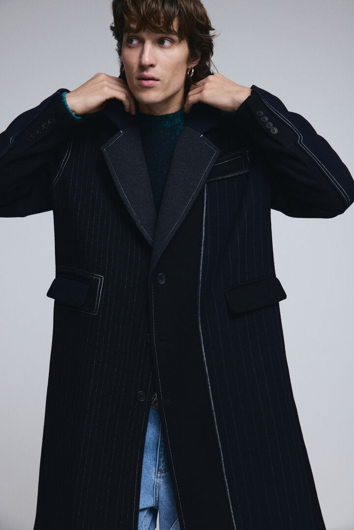 Casaco comprido listrado | Desigual