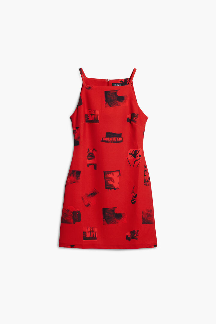 Postcard short dress