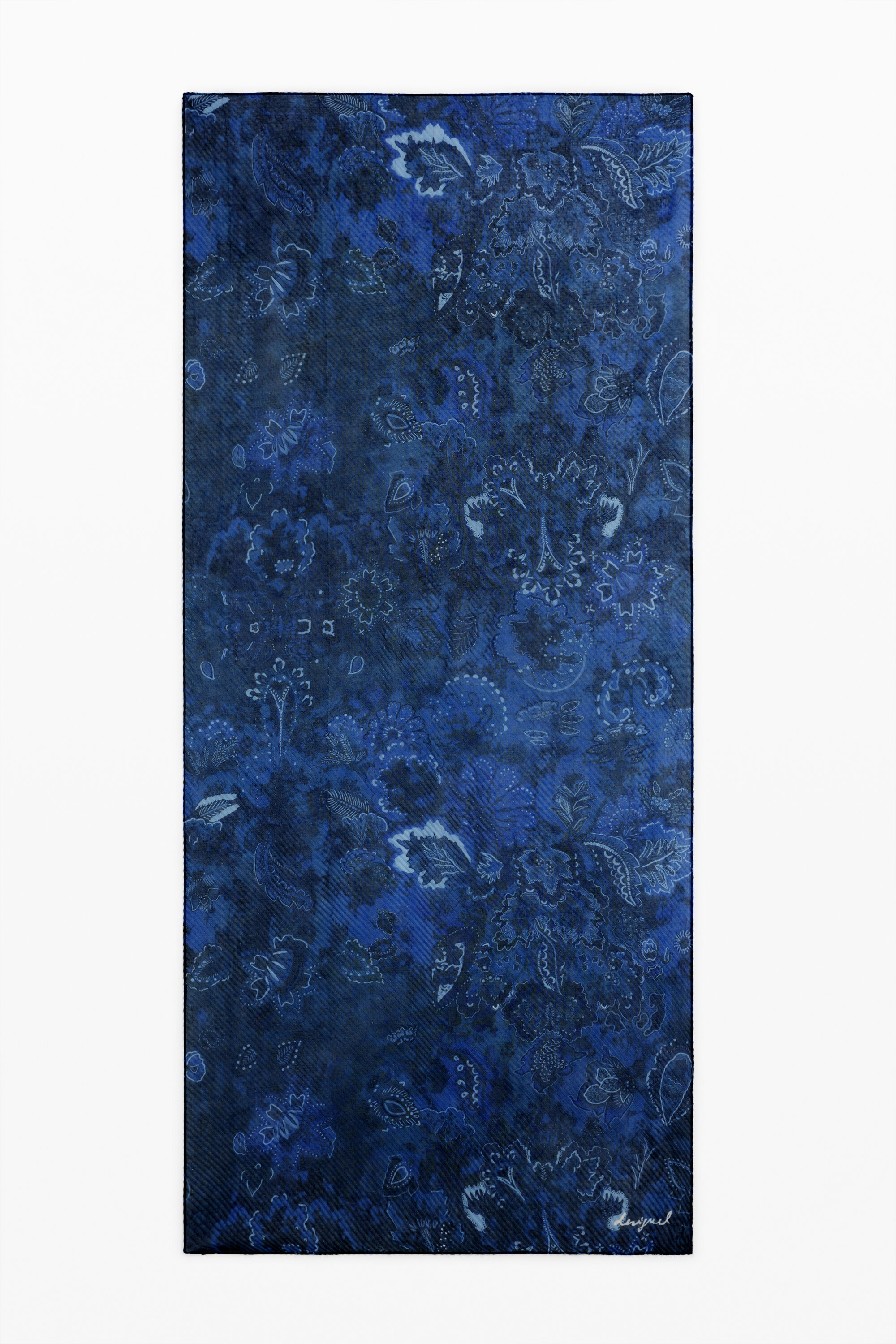 Rechteckiges plissiertes Paisley-Tuch