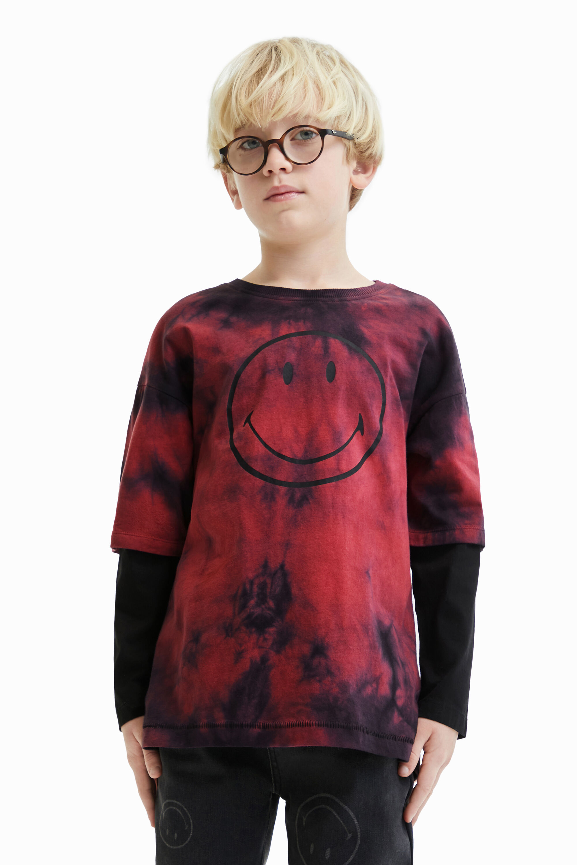 Desigual Clothing T-shirts Short Sleeved T-Shirts Tie-dye Smiley® T-shirt 