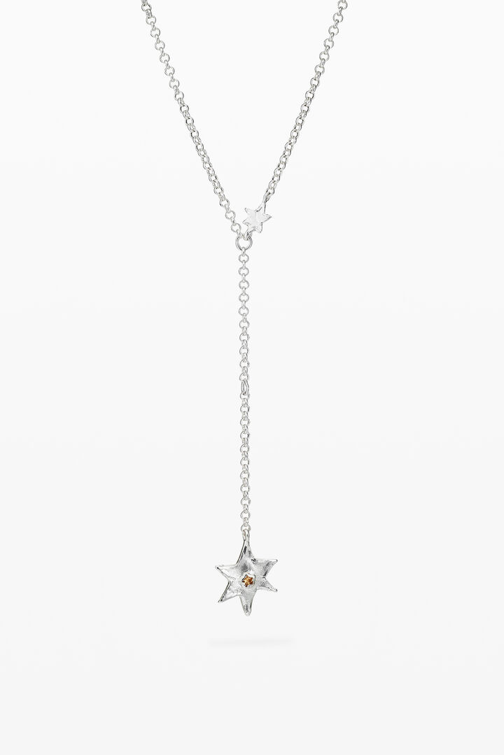 Star and heart necklace silver-plated Zalio | Desigual